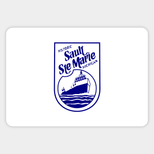 Flag of Sault Ste Marie, Michigan Sticker